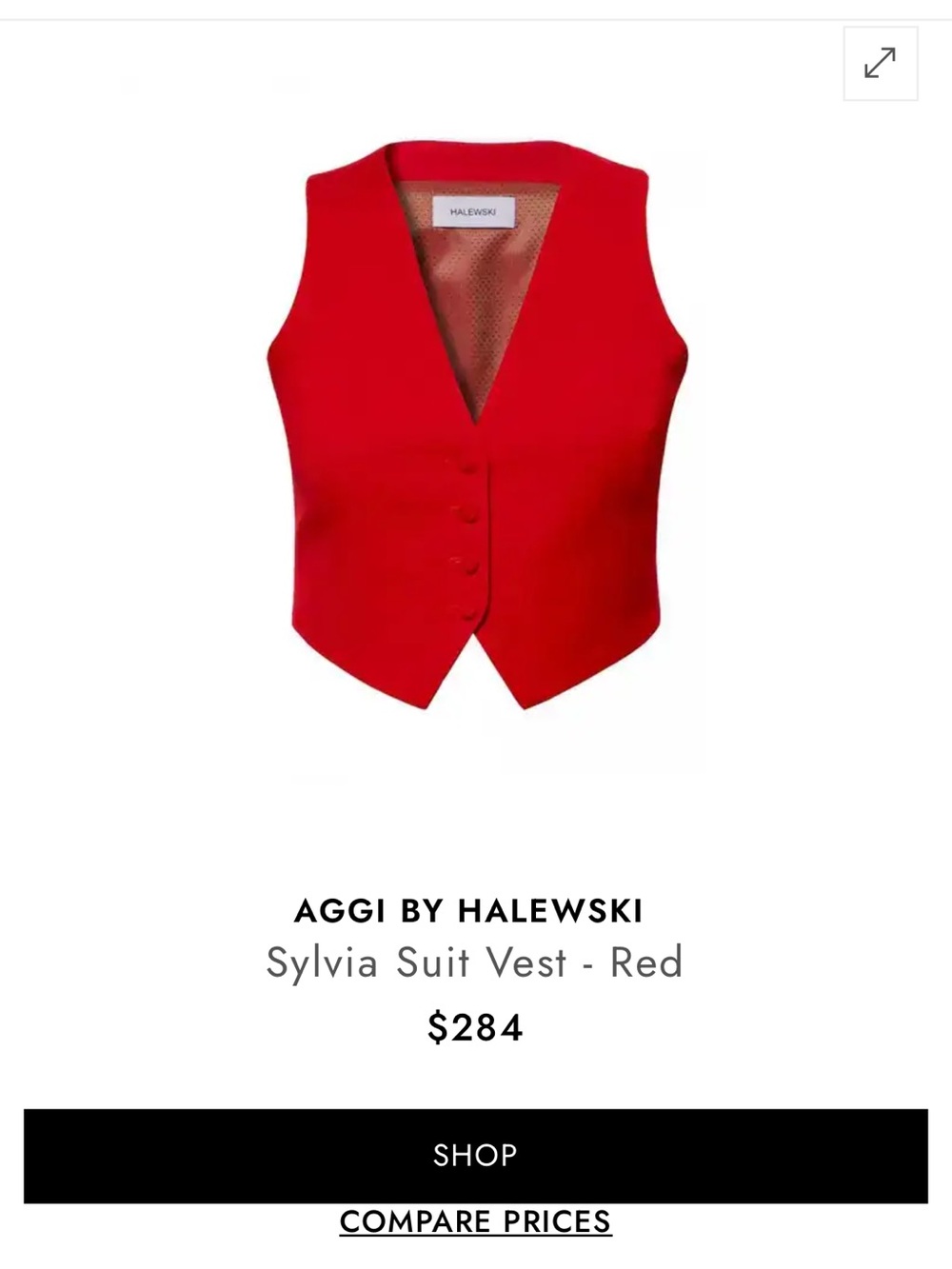 Halewski Red Vest - Picture 2 of 5